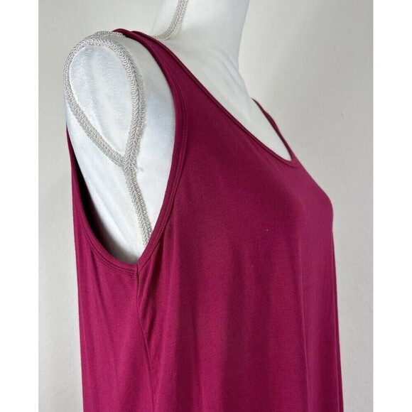Lane Bryant Plus Size Dark Pink Scoop Back Tank Size 14W/16W - Picture 7 of 9